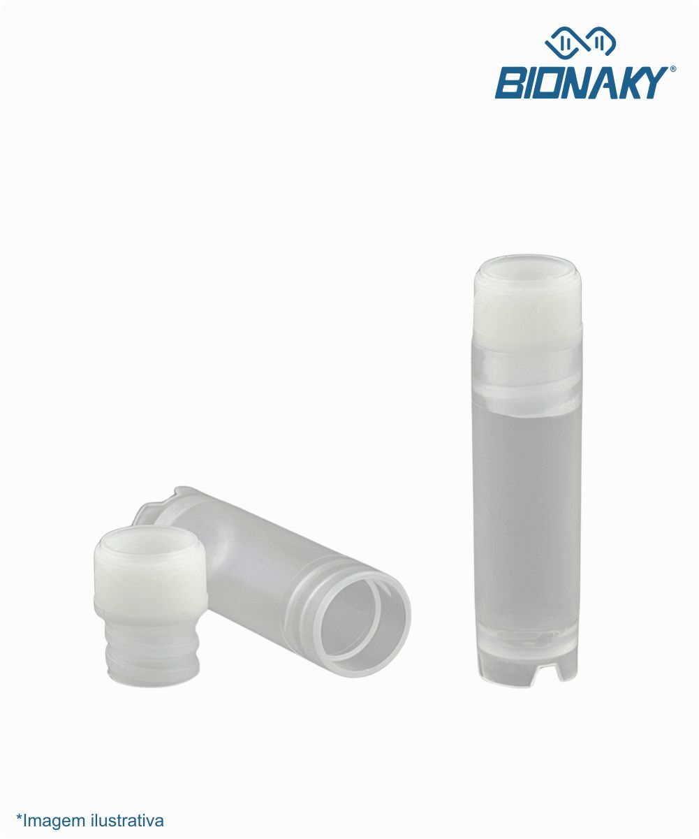 Tubo criogênico 12mmx45mm rosca interna o 2mL